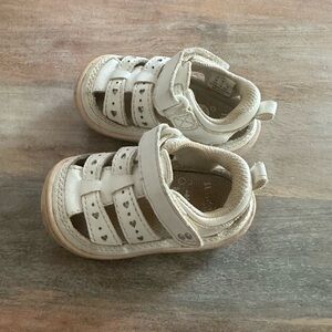 Stride Rite Toddler Girls’ White Sneaker Sandals